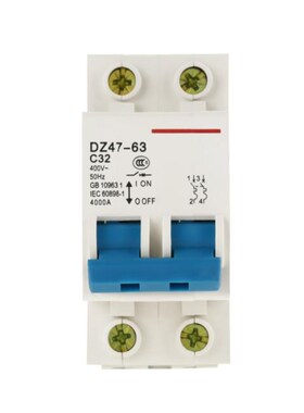 Circuit Breaker Household 400V 2P32A 8 X 6.5CM Home DZ47 Air
