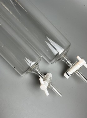 玻璃层析柱闪式无砂片砂芯耐高温四氟门柱子78900mm