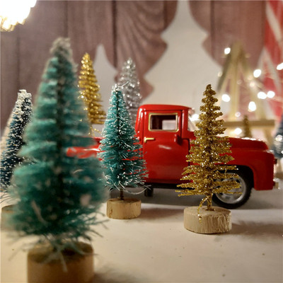Christmas Ornaments Pickup Alloy Car Toy High Imitation Car