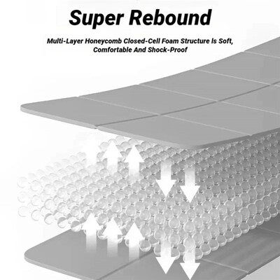 Foldable Yoga Mat Eco Friendly Tpe Folding Travel Fitness Ex