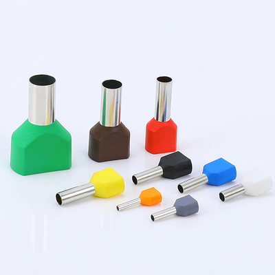 TE0510预绝缘线管型端子管针形并线冷压欧式接线端子紫铜1000只