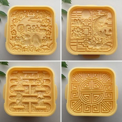 1斤00克内方形万字花纹手压式可调厚薄奶豆腐奶酪皮子食品级模具