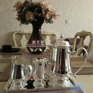 创意加厚不锈钢啤酒杯镀金茶杯有柄酒杯水杯镀银果汁杯咖啡杯子