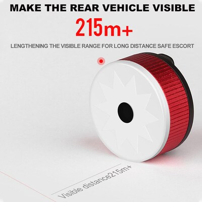 Red Led Rear Light Bicycle High Visibility Rechargebale Usb