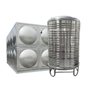 水塔储水罐30不锈钢水箱保温方形圆形承压3吨循环蒸汽盘管热水罐