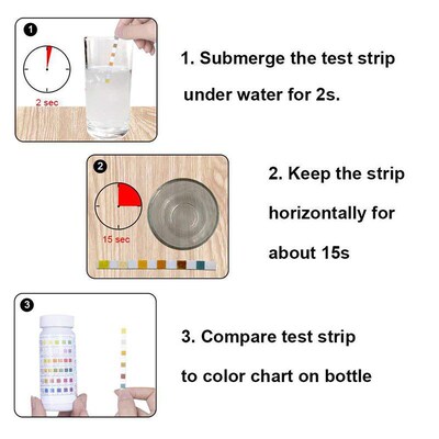 Swimming Pool Test Paper Residual Chlorine PH Value Alkalini