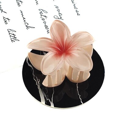 Hair Flower Clip Clips Hawaiian Plumeria Beach Flowers Claw0