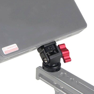 Monitor Mount Holder Tripod Head with Cold Shoe Mount Adapte
