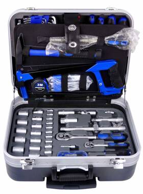 工自级79812PCS套筒礼品工具31332#铝业箱组合汽车维修五金用专业