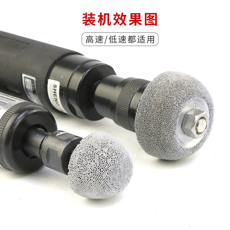 益精氧化铝打磨轮低速气动打磨机打磨头轮胎修补高速打磨补胎工具