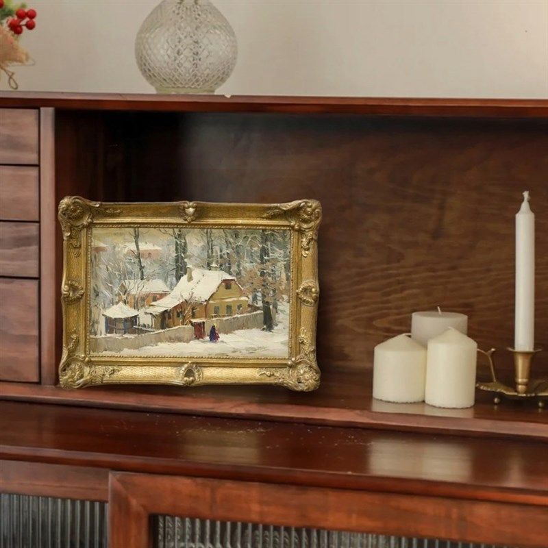 复古vintage精致小框画美式小众相框客厅餐厅装饰画欧式卧室挂画,家居饰品,现代装饰画,淘宝优惠券,粉丝福利购,淘宝优惠卷