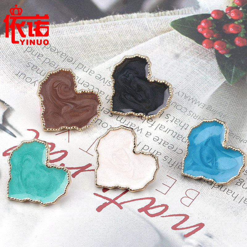 金属钮扣粉色桃心形大衣风衣爱心衣服服装辅料装饰纽扣黑色扣子,居家布艺,纽扣,淘宝优惠券,粉丝福利购,淘宝优惠卷