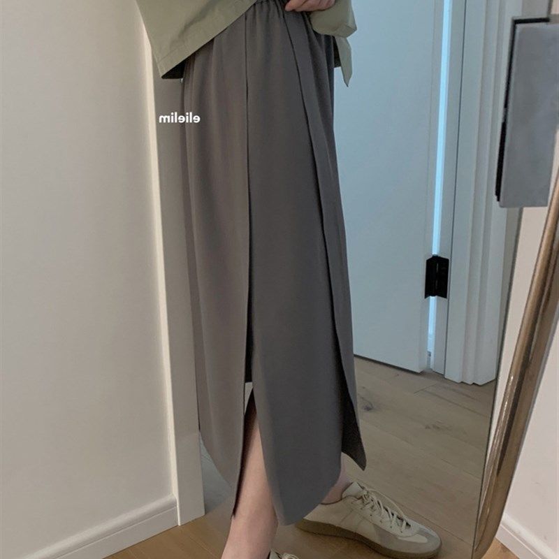 南瓜籽女装定制胖妹妹mm时尚开叉夏季宽松显瘦休闲中长雪纺半身裙,女装/女士精品,大码半身裙,淘宝优惠券,粉丝福利购,淘宝优惠卷