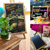 店铺用小黑板广告牌立式 商用手写咖啡奶茶店桌面吧台菜单无框可擦