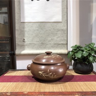 汽锅汽锅鸡汽锅紫陶汽锅电蒸锅云南建水紫陶紫砂汽锅家用专用蒸盘