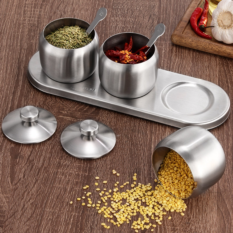 欧式304不锈钢调味罐三件套装家用调味盒调料盐瓶佐料盒厨房用具,厨房/烹饪用具,调味瓶罐/调料研磨器,淘宝优惠券,粉丝福利购,淘宝优惠卷