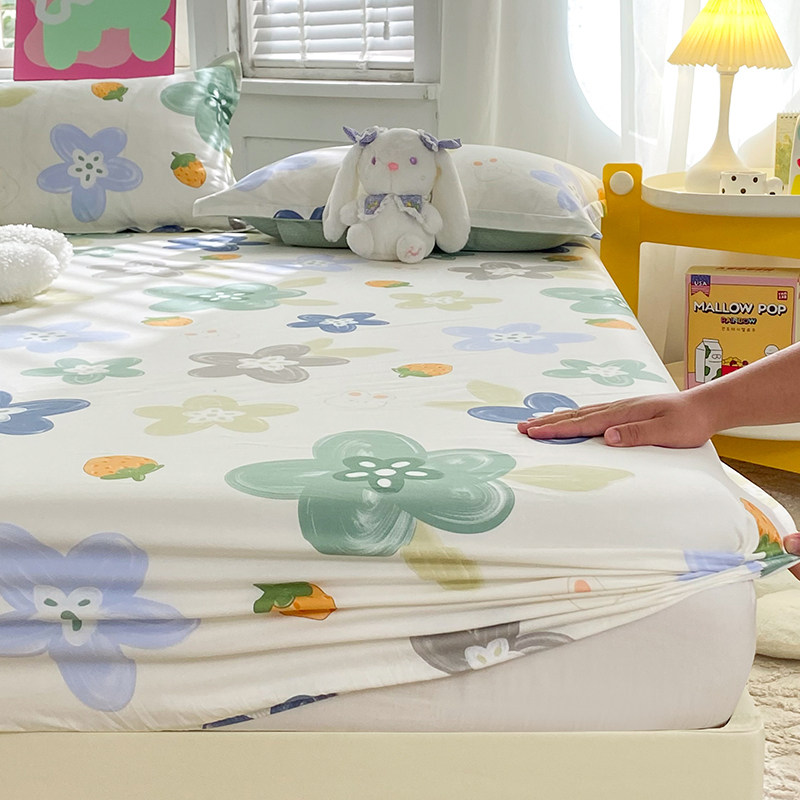 纯棉牀包单件全棉牀罩牀垫保护套防滑牀单席梦思牀套1.2m1.8米冬,床上用品,床笠,淘宝优惠券,粉丝福利购,淘宝优惠卷