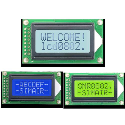lcd0802 液晶屏模块 5/3.3V 显示屏模块 0802B点阵屏模块 0802