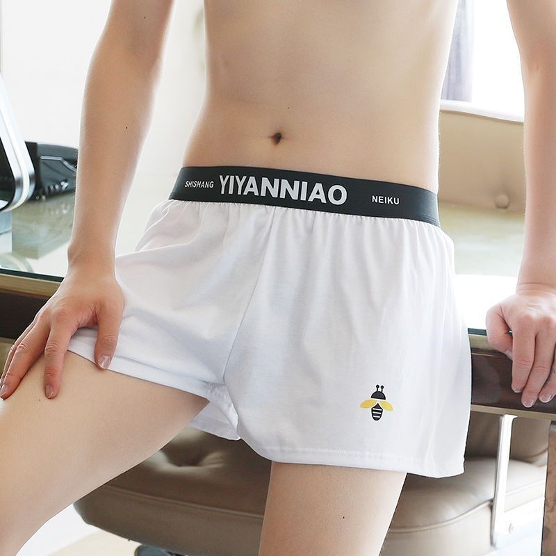 宽松大码男士内裤纯棉男睡裤裤青年个性潮男生平角短裤头夏季四角,女士内衣/男士内衣/家居服,男阿罗裤,淘宝优惠券,粉丝福利购,淘宝优惠卷