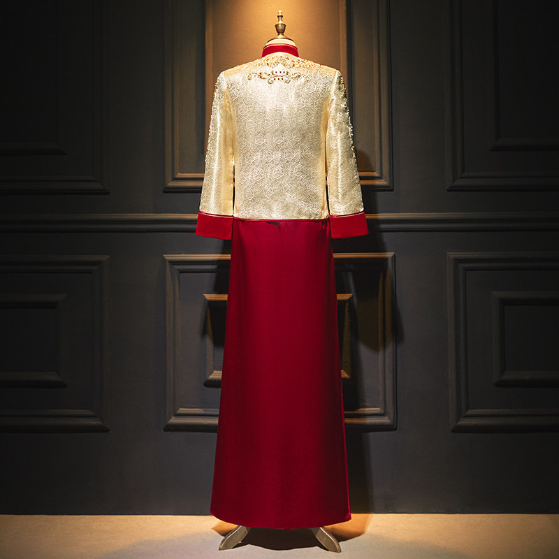 男装秀禾服2024新款中式新郎大码结婚礼服男士敬酒接亲龙凤褂婚服