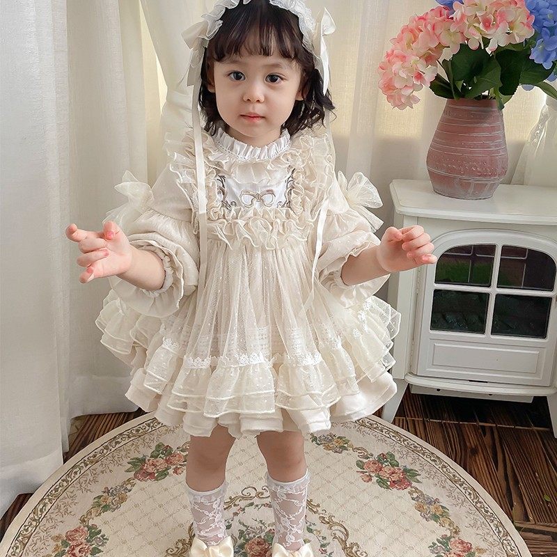 小粗腿2021奶油泡芙秋季女童公主裙蕾丝蓬蓬纱裙洋气周岁小礼服,童装/婴儿装/亲子装,连衣裙,淘宝优惠券,粉丝福利购,淘宝优惠卷