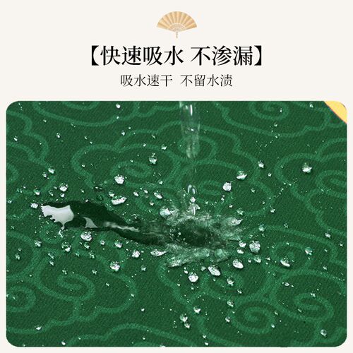 绿色厨房专用地垫长条硅藻泥吸水吸油防滑家用脚垫子自由裁剪地毯