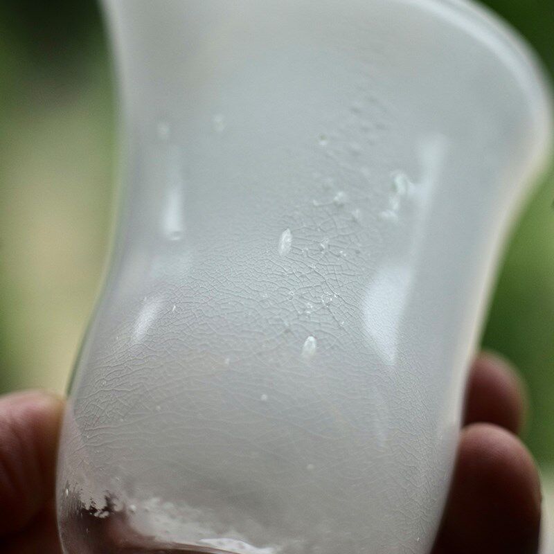 太初莲花堂 王沁白纯公道杯玻璃美玉质感 景德镇泡茶分茶器单个