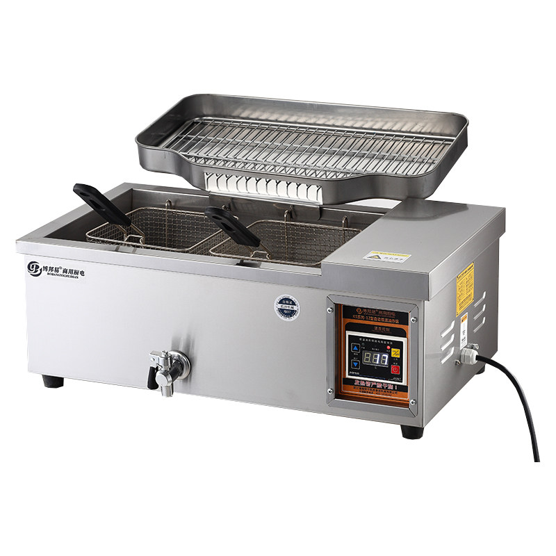 油炸锅商用电炸炉多功能大容量油条机自动恒温摆摊炸油条专用锅