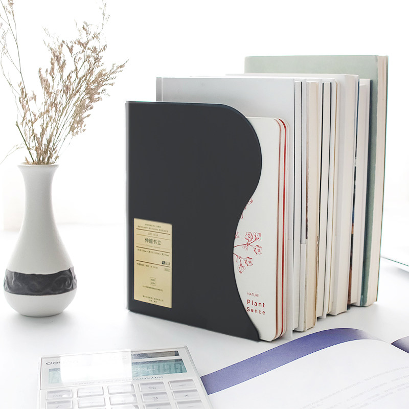 尼家非黑即白系列可伸缩书立架折叠书夹书靠书挡书立三栏大号学生,文具电教/文化用品/商务用品,书立,淘宝优惠券,粉丝福利购,淘宝优惠卷