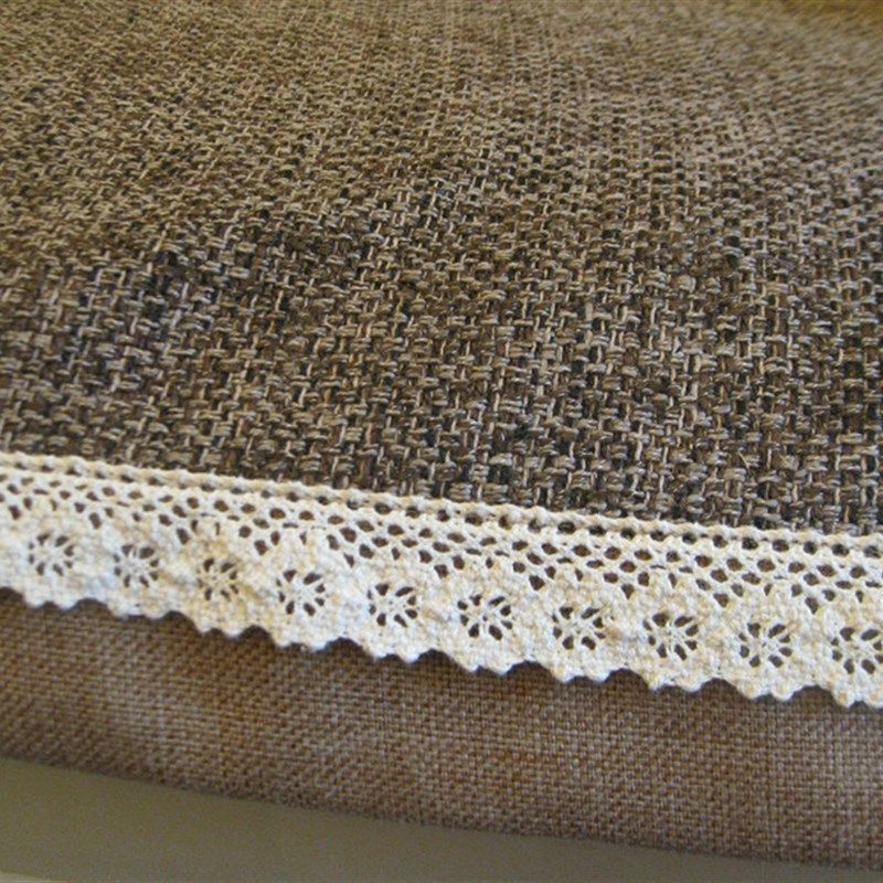 布艺高档坐垫防滑时尚咖啡色纯麻加厚 欧式套巾罩沙发垫 可定做,居家布艺,沙发垫,淘宝优惠券,粉丝福利购,淘宝优惠卷