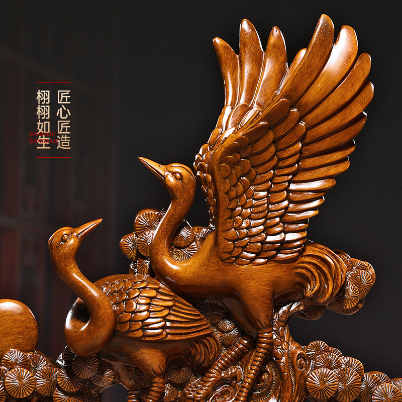 松鹤延年仙鹤摆件送爷爷奶奶八十大寿生日礼物创意祝寿摆件工艺品