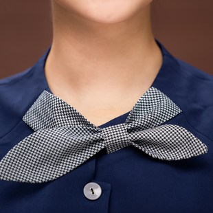 餐厅服务员长袖中式秋冬装女服务生服装男酒店前厅传菜员工作服