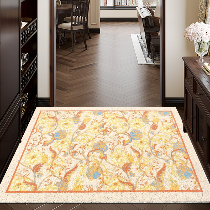 丝圈美式入户地垫进门厅玄关脚垫复古耐脏可裁剪地毯家用门口垫子,居家布艺,入户地垫,淘宝优惠券,粉丝福利购,淘宝优惠卷