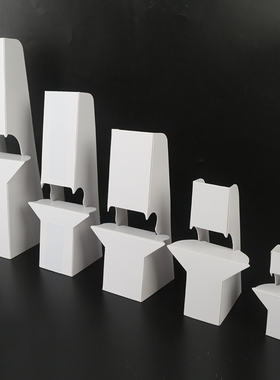 定制KT板黑白色卡纸蝴蝶纸背撑支架A4背托A3人像桌面广告海报支架