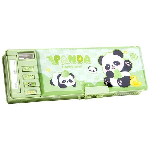 多功能文具盒密码锁自动铅笔盒双层男孩款智能机关儿童笔盒女小学