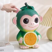 儿童存钱罐男孩2023新款 只进不出男女孩十二生肖猴储蓄罐创意摆件