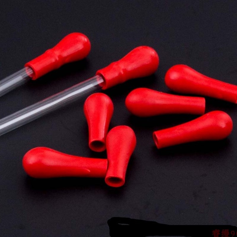 乳胶帽加厚红色滴管乳胶头玻璃滴管滴瓶用橡胶吸头红皮头胶头滴管图片