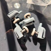 玻璃门轮子浴室可调滑轮弧形淋浴房上下轮滚轮推拉移门摇摆轮配件