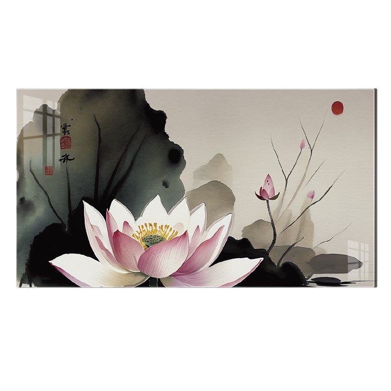 墙面遮瑕装饰画亚克力3d立体荷花遮丑墙贴定制自粘墙洞墙缝遮挡贴,家居饰品,涂鸦墙贴,淘宝优惠券,粉丝福利购,淘宝优惠卷