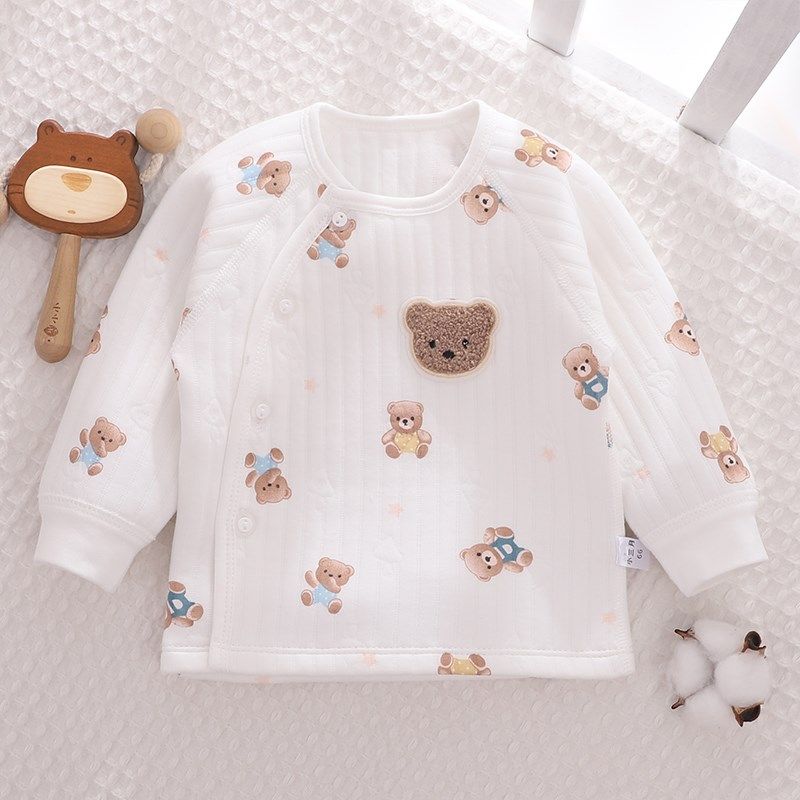 男宝宝秋冬上衣女纯棉a类保暖内衣1岁婴儿夹棉开衫外套新生儿衣服,童装/婴儿装/亲子装,保暖上装,淘宝优惠券,粉丝福利购,淘宝优惠卷