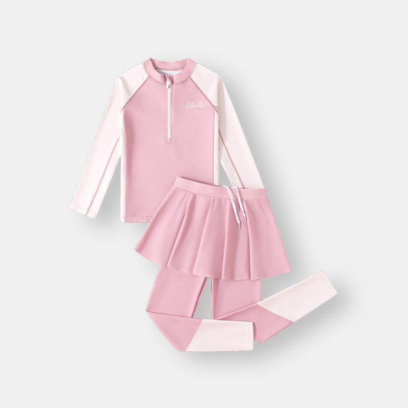 儿童泳衣女孩2024新款小中大童分体长袖长裤保暖泡温泉游泳套装,童装/婴儿装/亲子装,泳衣裤,淘宝优惠券,粉丝福利购,淘宝优惠卷