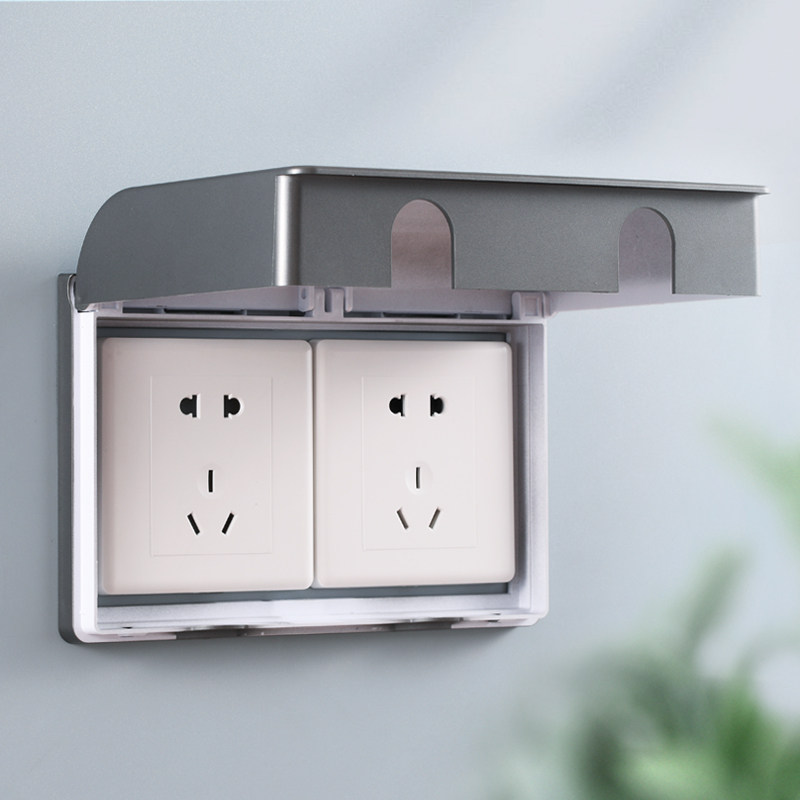 双86型防水盒粘贴式浴室卫生间双位防溅盒插座防水罩二位防水罩盖,电子/电工,防溅盒,淘宝优惠券,粉丝福利购,淘宝优惠卷