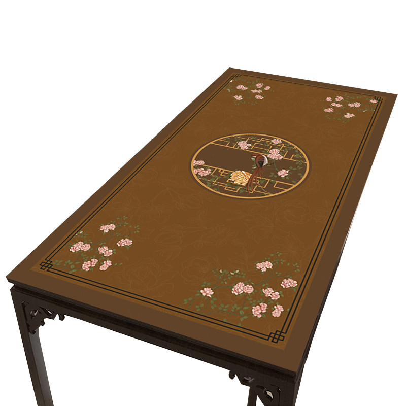 茶几桌布防水防油2021年新款中式皮革餐桌垫轻奢高级感长方形免洗