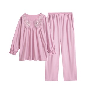 睡衣女士春秋季纯棉长袖长裤红色本命年冬天加厚小个子家居服套装