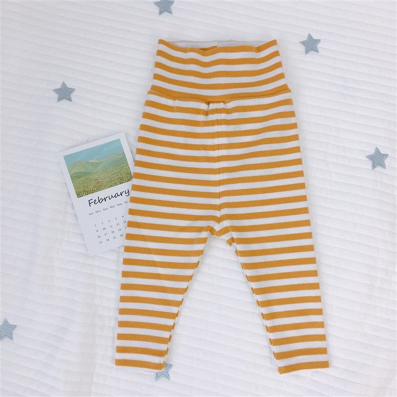 男宝宝条纹高腰护肚打底裤婴幼儿春秋款纯棉女小童裤子外穿可开档,童装/婴儿装/亲子装,裤子,淘宝优惠券,粉丝福利购,淘宝优惠卷