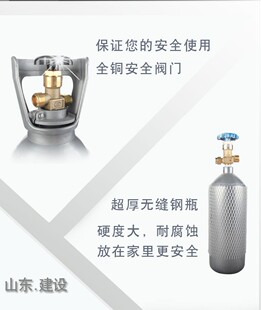 二氧化碳钢瓶套装 水草缸CO2 建设钢瓶气瓶 减稳压大双表