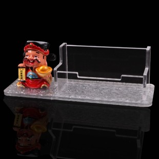 名片盒亚克力商务办公名片架桌面名片座创意名片架时尚个性名片盒