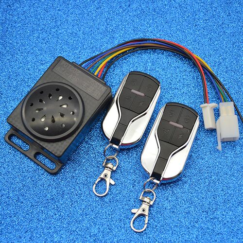 电动车语音王防盗器48v60v72v伏电瓶车三轮车防盗报警器遥控钥匙