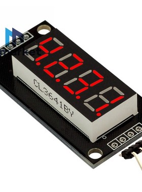 0.36寸四位数码管TM1637模块 白/红/黄/绿/蓝 显示