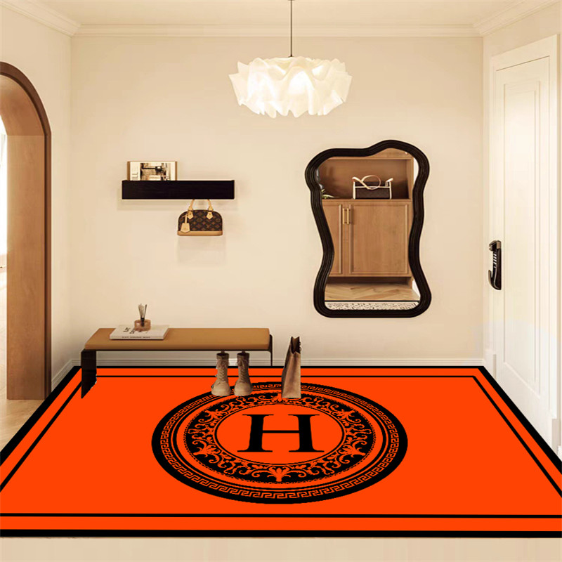 【PU免洗】美式橙色入户门垫 高级pvc皮革进门地垫脚垫可擦洗地毯,居家布艺,入户地垫,淘宝优惠券,粉丝福利购,淘宝优惠卷